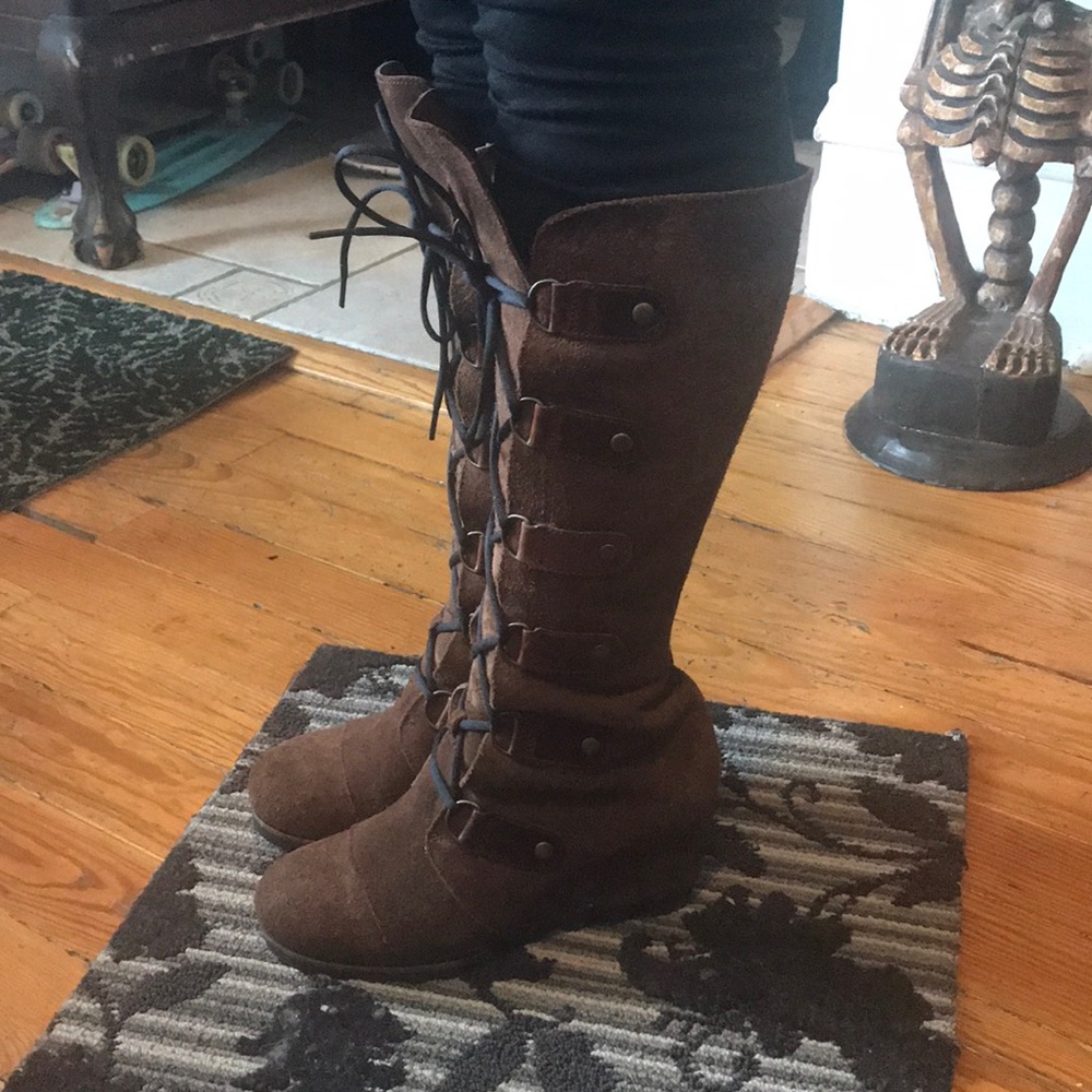 Sorel Brown Lace Up Boots